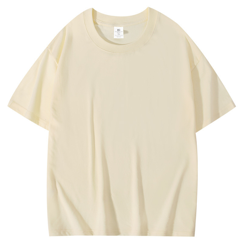 純綿 tシャツカスタムパターンロゴ広告シャツ作業服 210 グラムラウンドネック外国貿易クロスボーダーライトプレートカスタム卸売|undefined