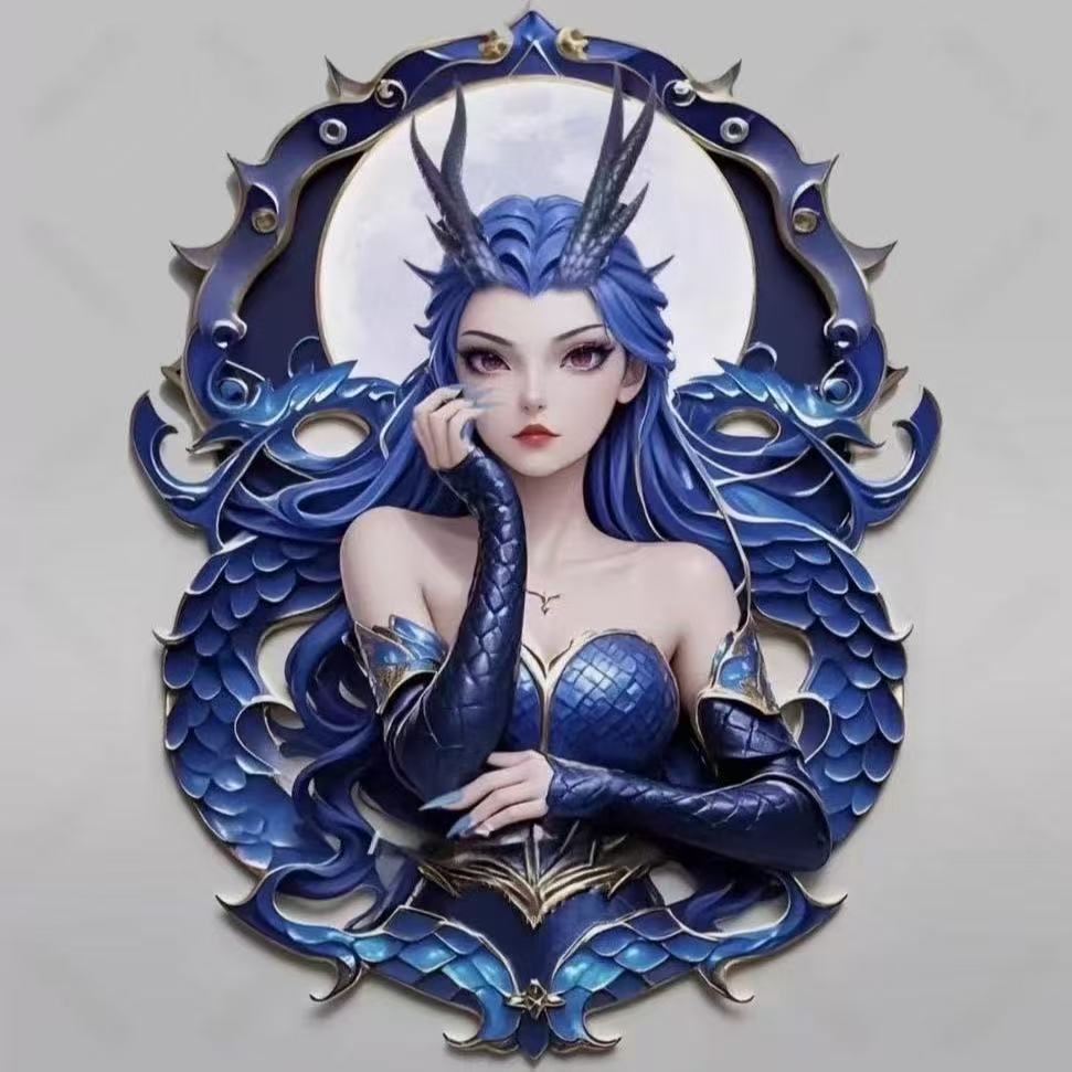 Nezha 2 Magic Boy Naohai alrededor del mar Nezha Ao Ao C Metal imán imán imán de nevera aleación colección de animación aleación conmemorativa