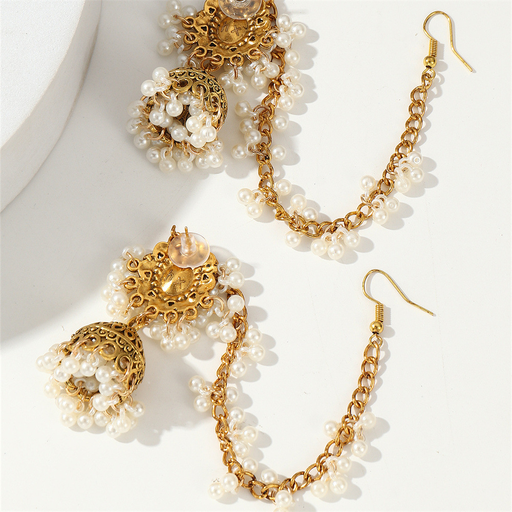 Designer Style Retro Bohemian Metal Ethnic Style Earrings Female Personality Temperament Exotic Style Earrings_voghion.com