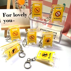 Creative Instagram icon humorous funny prohibition emoji keychain multi-functional clip book decoration ornament acrylic