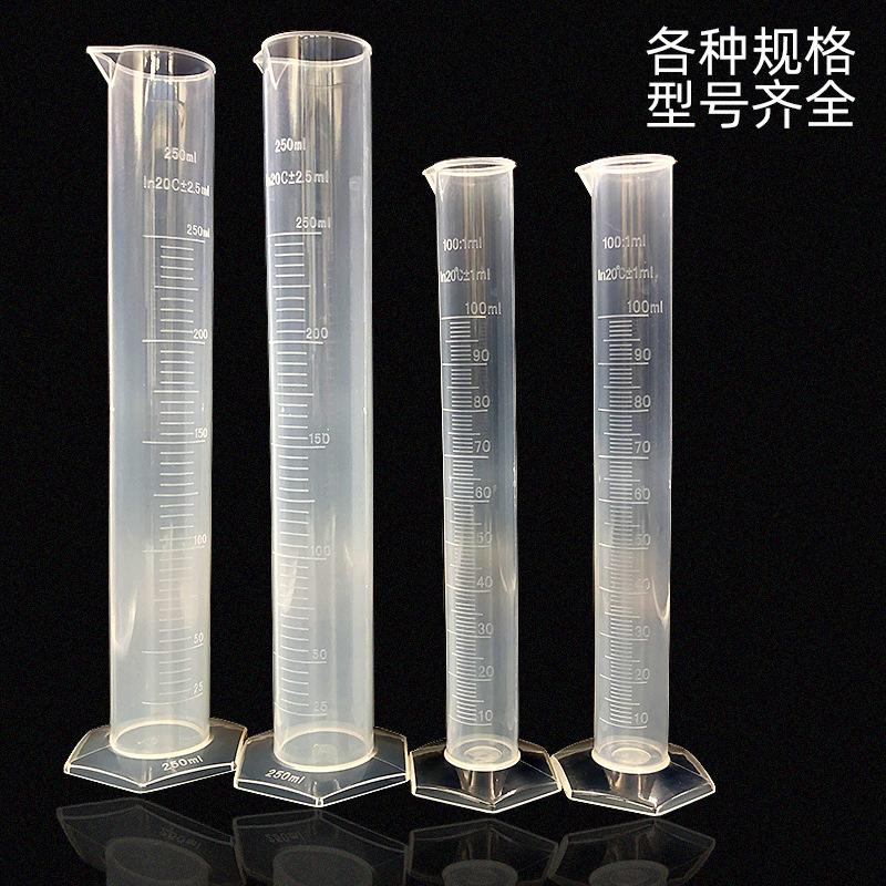 Manufacturers supply 100ML 250ML Plastic scale PP Graduate experiment Vintage tool Graduate 500ml