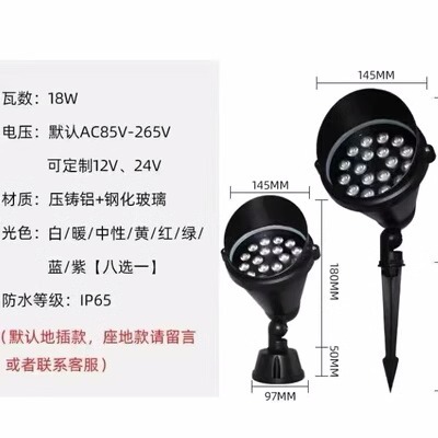 18w colorful gradient rgb is shipped with ground plug by default. please note if you want the base model