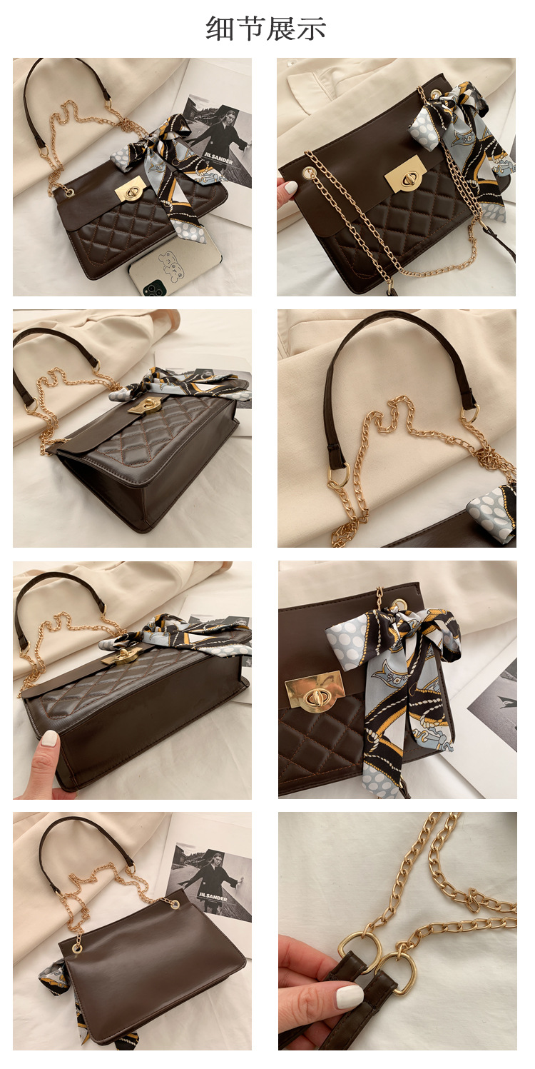 Fashion Rhombus One Shoulder Bag display picture 3