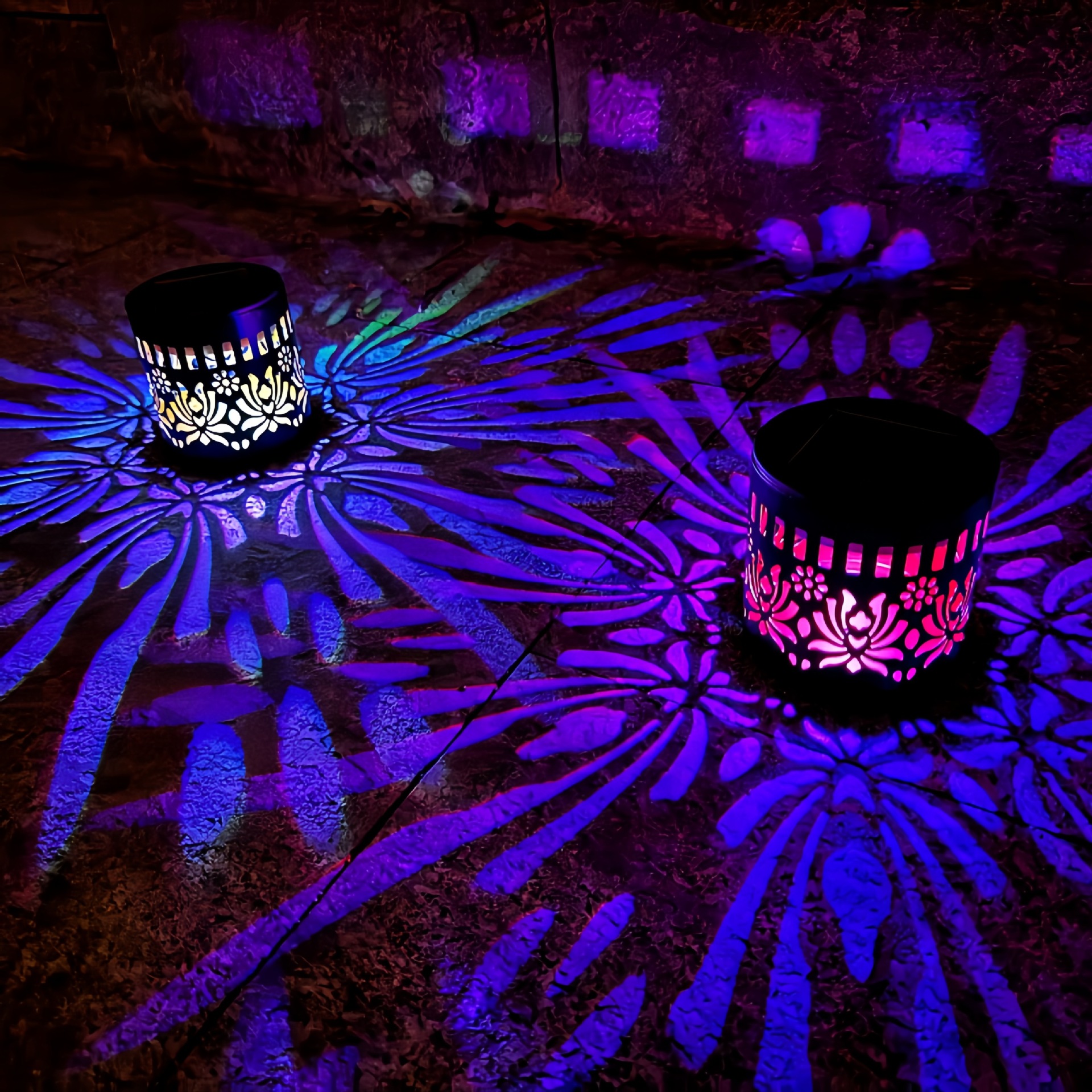 Solcellsdriven mandala solros vägglampa för trädgårdsbelysning_voghion.com