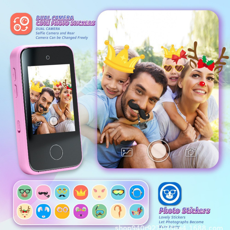 Nuevo modelo privado para niños, cámara de 2,8 pulgadas, cámara de alta definición, video, unicornio táctil IPS para niños