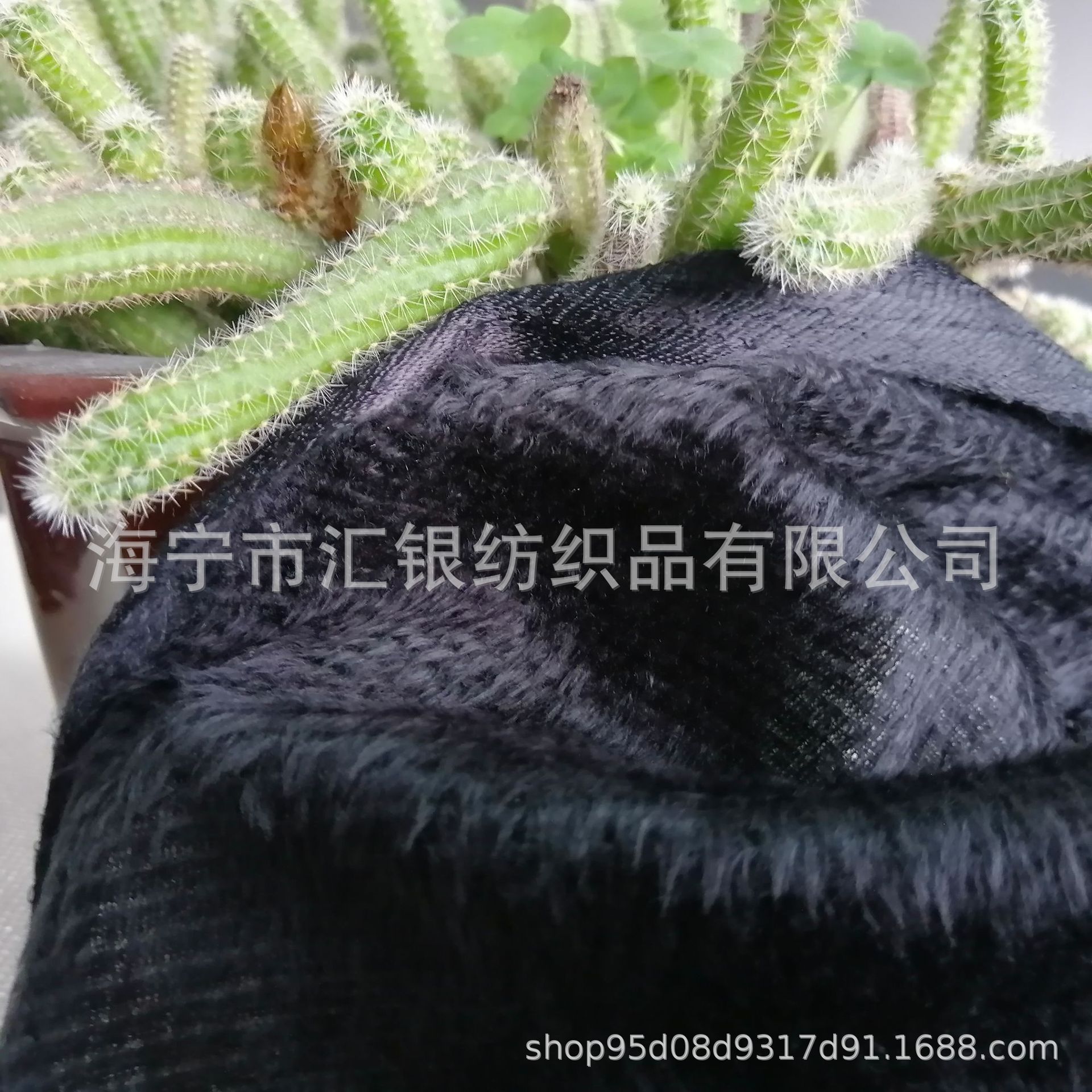 海宁厂家 现货供应黑色薄短毛绒 薄型鞋材面料 超米长包边布