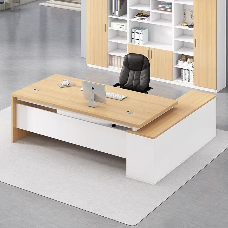 Boss Desk, Office Desk, Simple Modern Single-Person Computer Desk Set, Light and Elegant, High-End Executive Desk, Office Desk