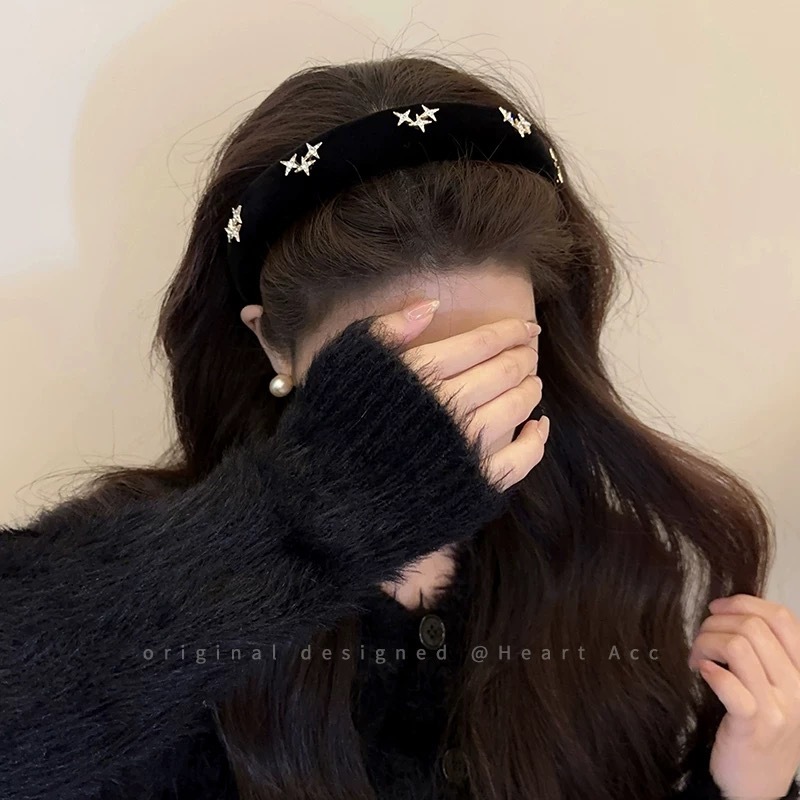 重工发捆发箍女高级感日常外戴带齿防滑简约树叶洗脸头箍一件代发|undefined