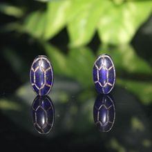 厂家批发古珠老珠子蓝色老琉璃龟壳散珠批发文玩配饰配件批发收藏