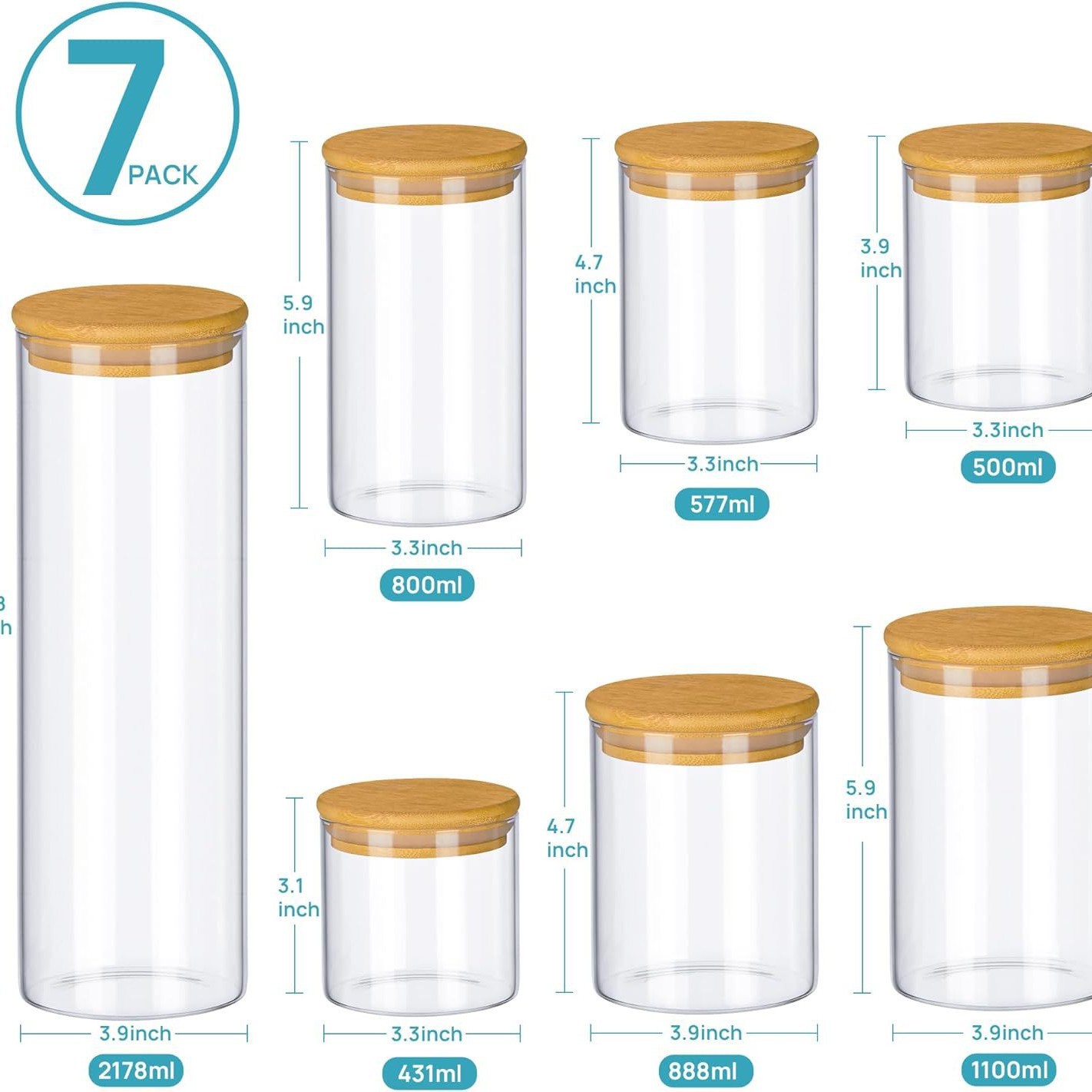 Glass tea, transparent storage system, set, (Cross-border trading)