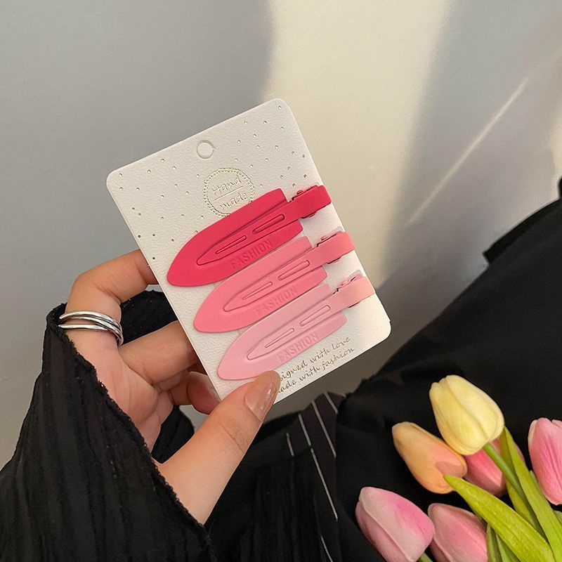 La nueva horquilla de dopamina rosa, la horquilla de flequillo lateral de alta calidad, los accesorios para el cabello de principios de primavera dulces y lindos, la pinza lateral de todo fósforo