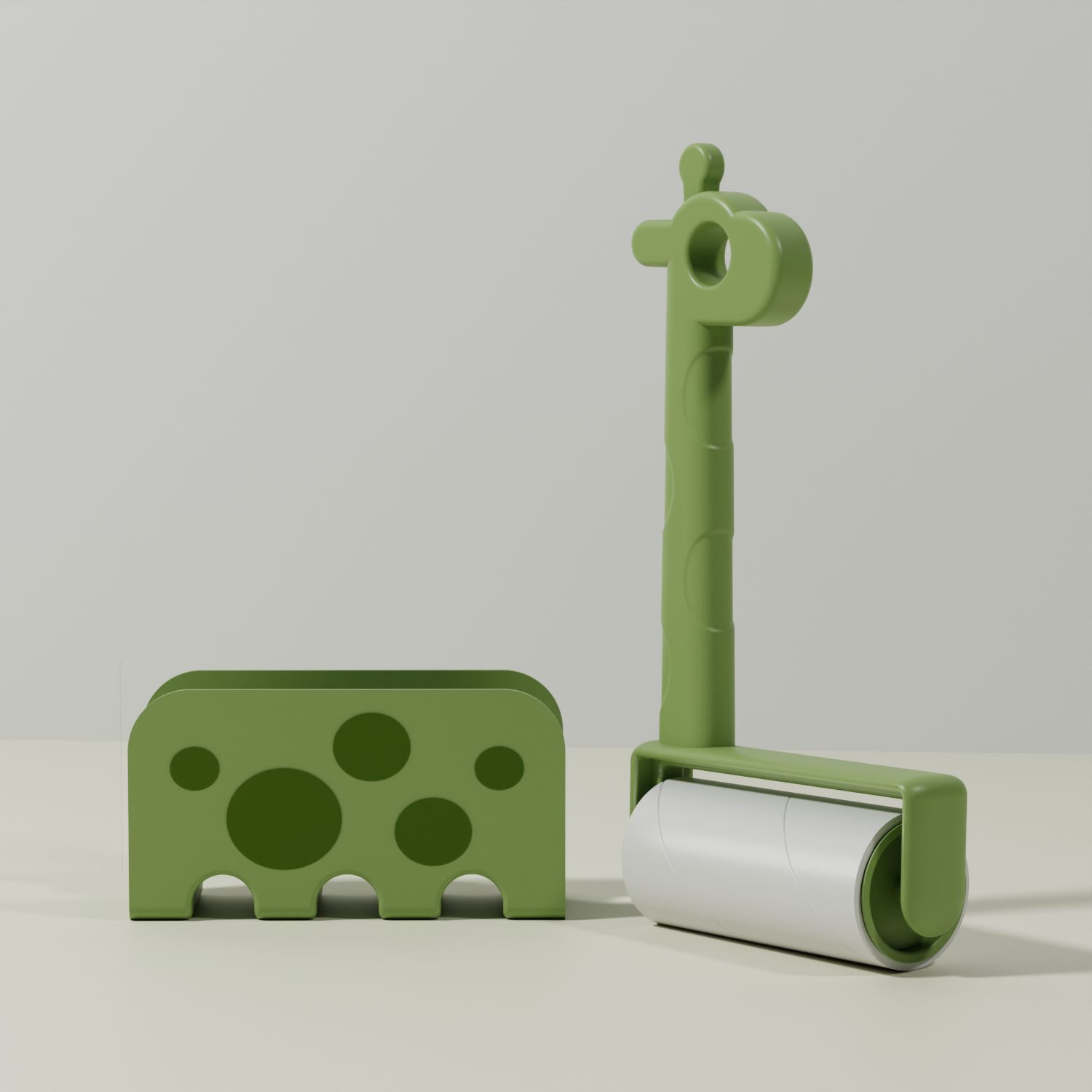 Pipitao original jirafa con base para colgar dispositivo de pegajosidad Cepillo de eliminación de pelo multifuncional