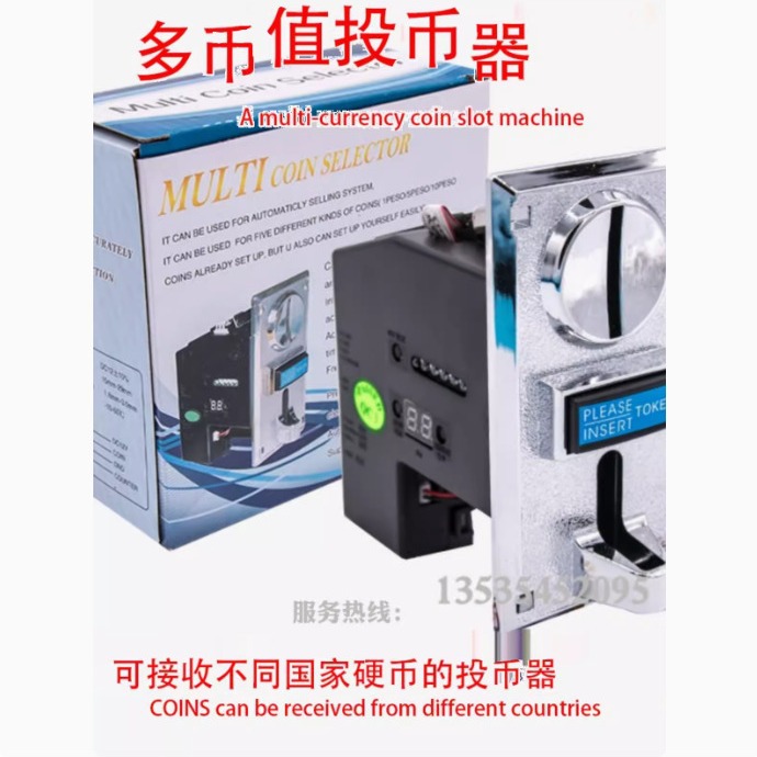 616 multi-moneda moneda extranjera máquina expendedora de agua 936 una moneda de pentaco accesorios máquina de juegos máquina expendedora de moneda