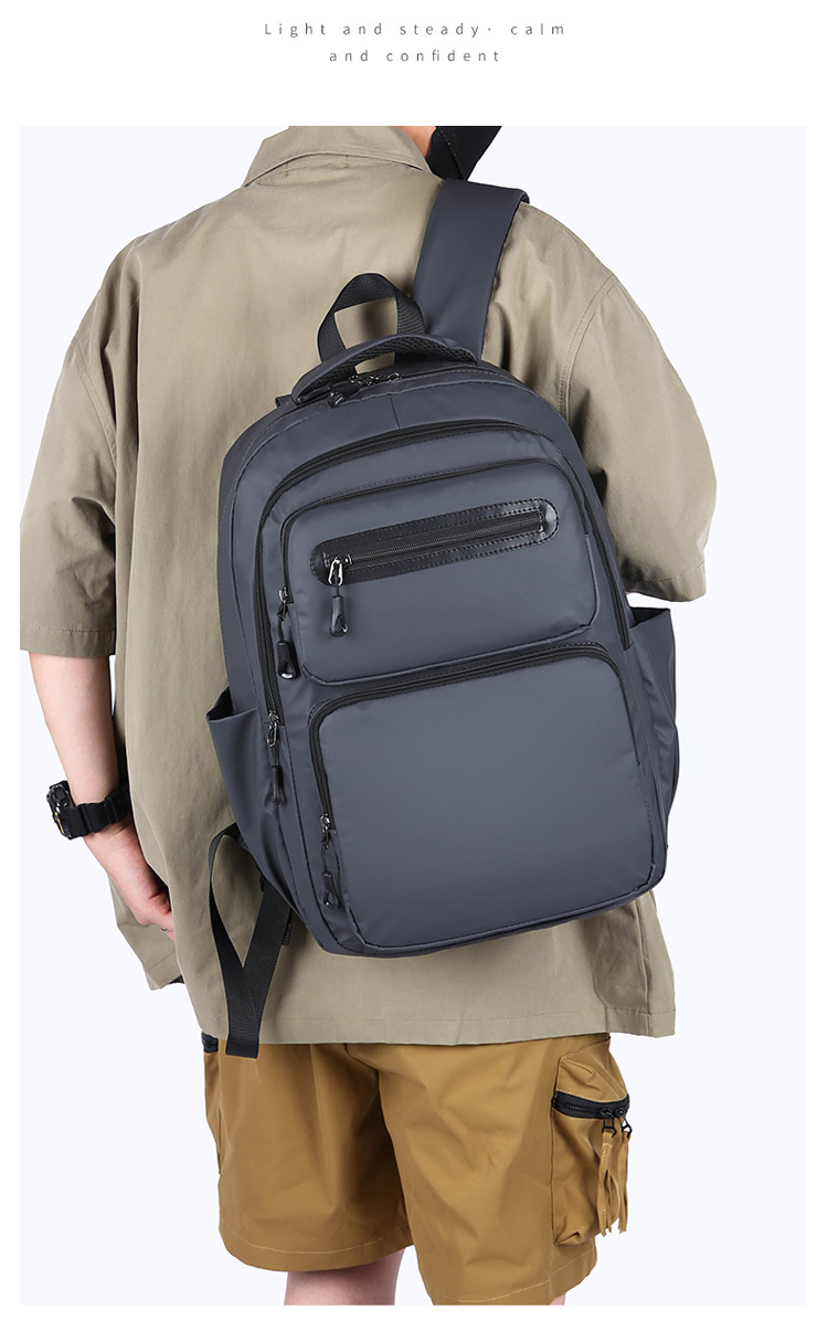 Cross-border wholesale of new large-capacity, simple commuting computer bags, school bags for junior and senior high school students, foreign trade backpacks for men, Korean version undefined