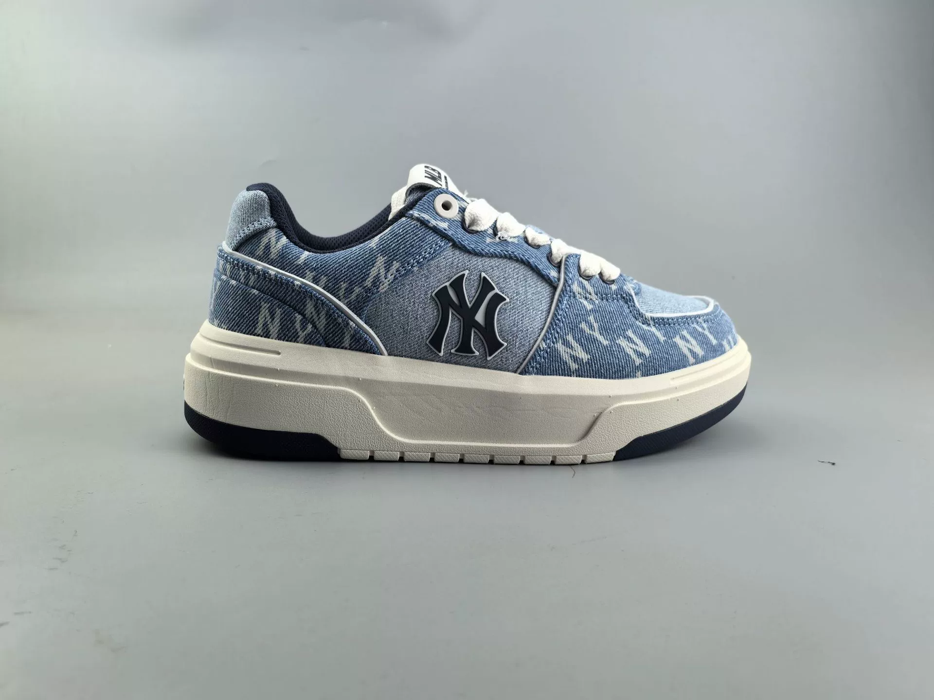 Потомковые MLB chunky liner basic NY ретро принт старшие туфли светлый тренд бренд старшего стиля