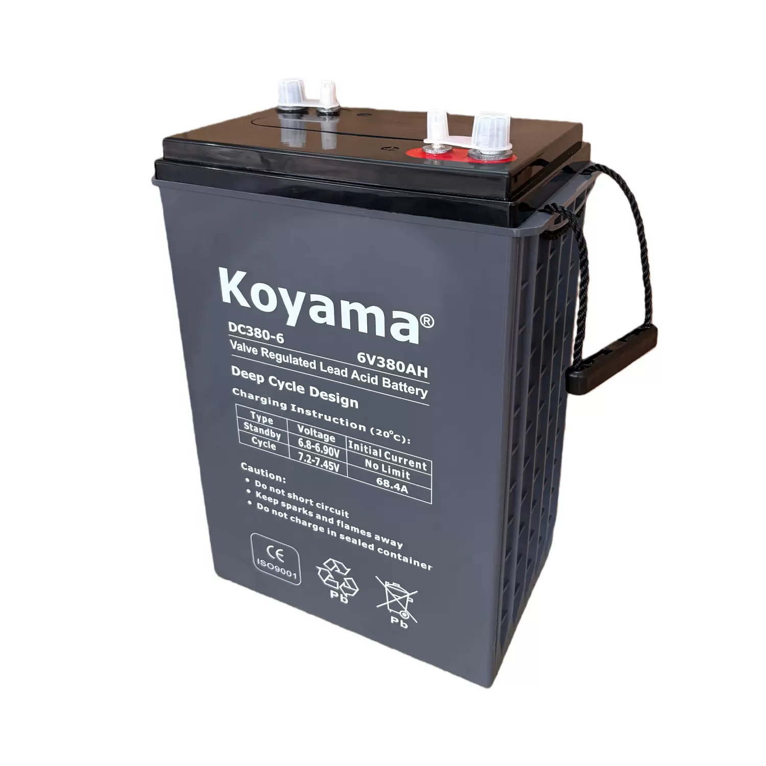 6V380Ah轮椅车高尔夫球车电池DC380-6DT深循环动力AGM蓄电池