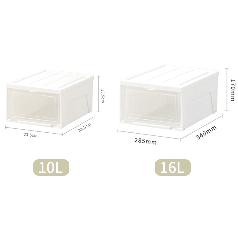 Gran caja de zapatos plástico colección y acabado zapatillas engrosada apilable fábrica pelo liso transparente