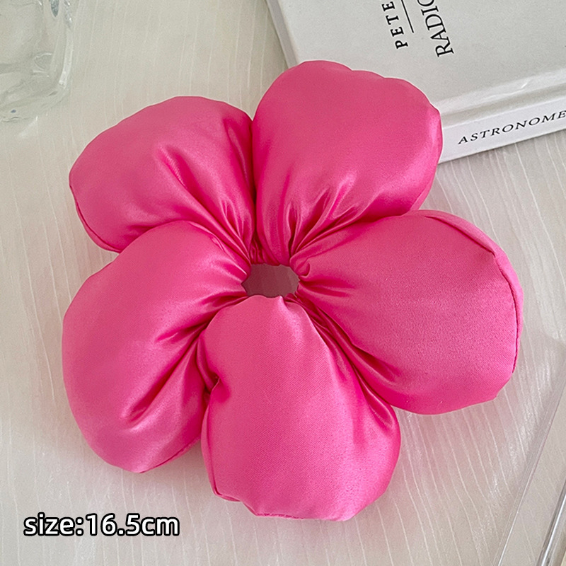 Sponge pillow, hairgrip, three dimensional ponytail, flowered, human sensor
