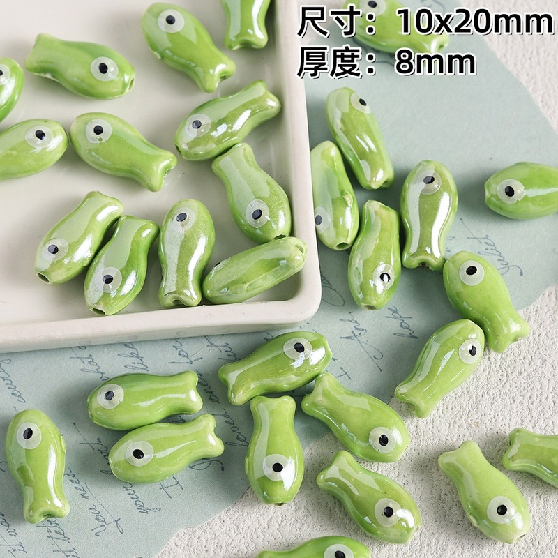 クリエイティブ海洋生物シリーズセラミックビーズ diy ブレスレットネックレスルースビーズジュエリーアクセサリーヒトデシェルビーズ|undefined