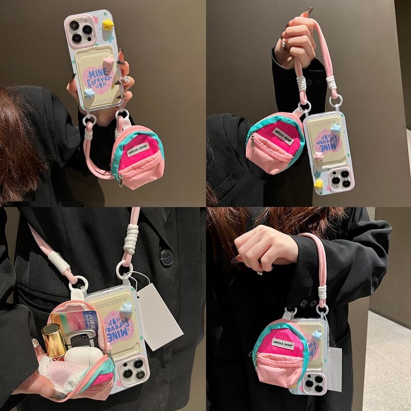 Love English for Apple 15 Phone Case 14/13 Women's 13promax Neck 11 Drop-resistant iPhone12