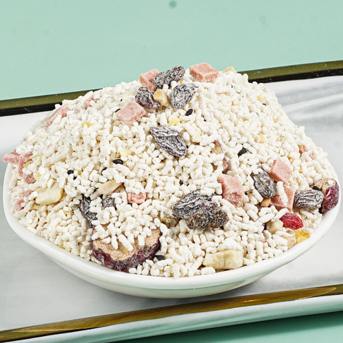 Chia seed, osmanthus, white fungus and lotus root powder 500g canned ready-to-use instant food instant lotus root powder wholesale ready-to-eat nut lotus root