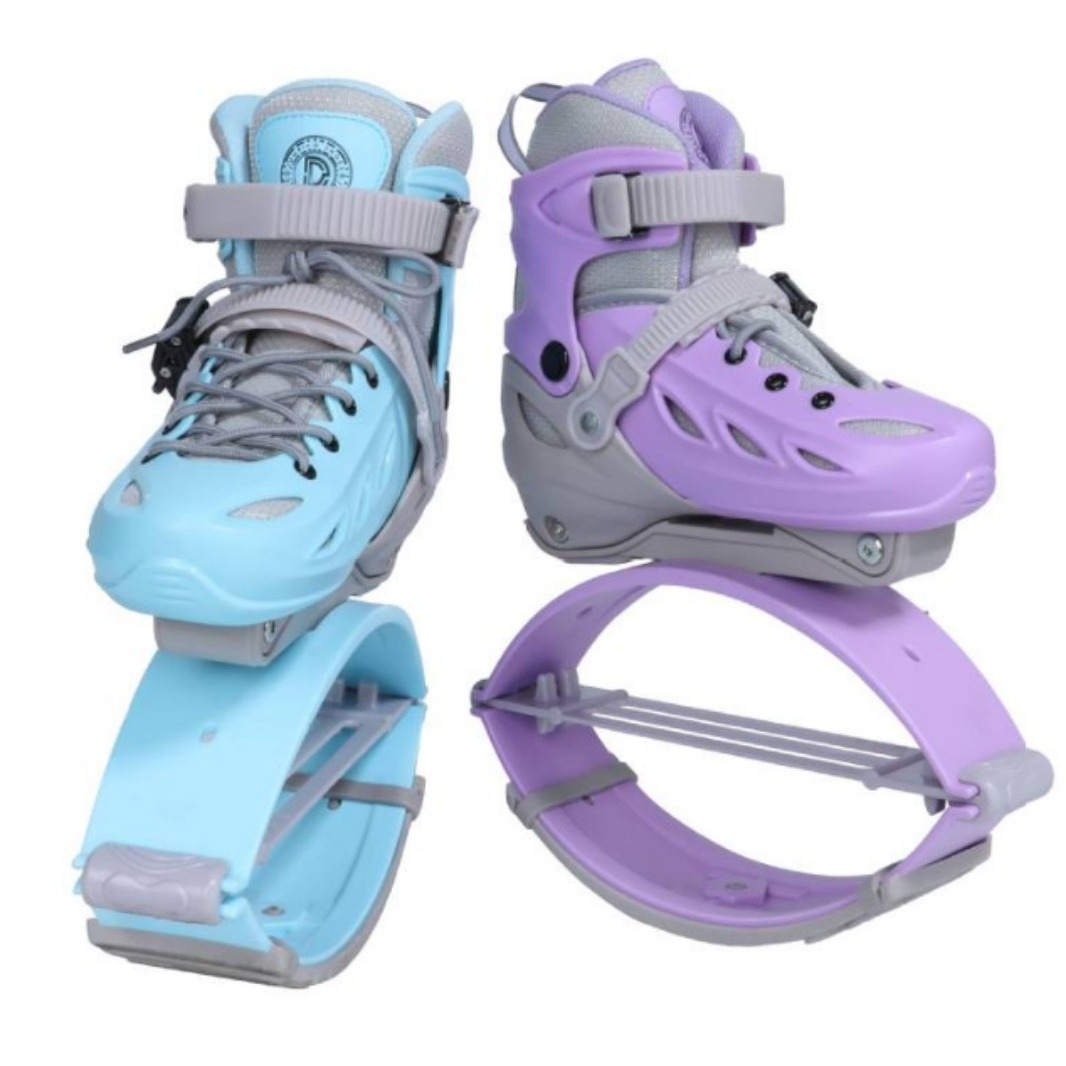 Bounce Shoes Elastic Shoes Adult Girls Boys Jumping Fitness Sports Roller Skating Jumping Kangaroo Wholesale