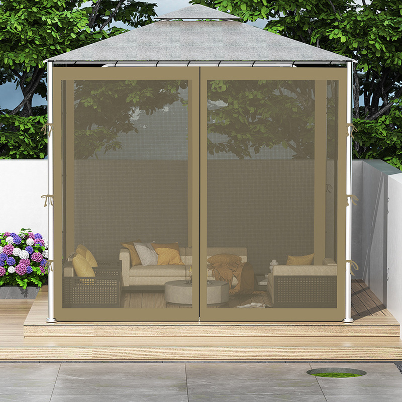 Tent mosquito net outdoor pavilion mosquito net balcony courtyard barbecue shed awning hanging curtain thick factory direct camp Tent mosquito net outdoor pavilion mosquito net balcony courtyard barbecue shed awning hanging curtain thick factory direct camp
