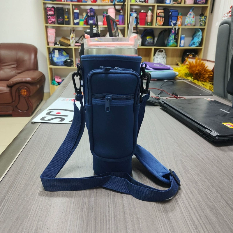 Чехол-переноска для стакана Stanley 40 oz, термо-сумка через плечо с карманом и брелоком