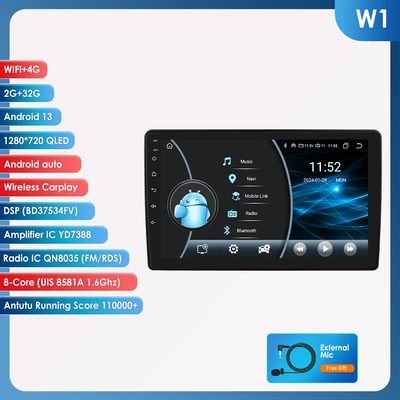 large screen car central — DVD Navigation - 2-32g-wifi-4glte-8581a-carplay-eight-nuclear-9-inch-for-08-19-citroen-b9-peugeot-partner