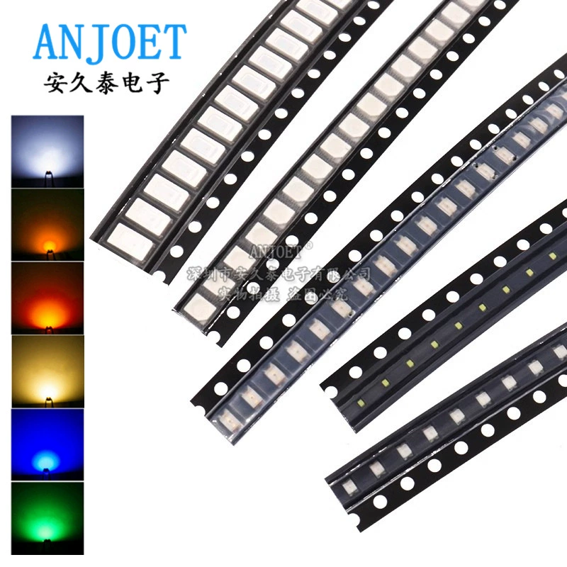 0603 0805 1206 3528 SMD патч LED белый свет красный желтый зеленый синий оранжевый прозрачный светодиод