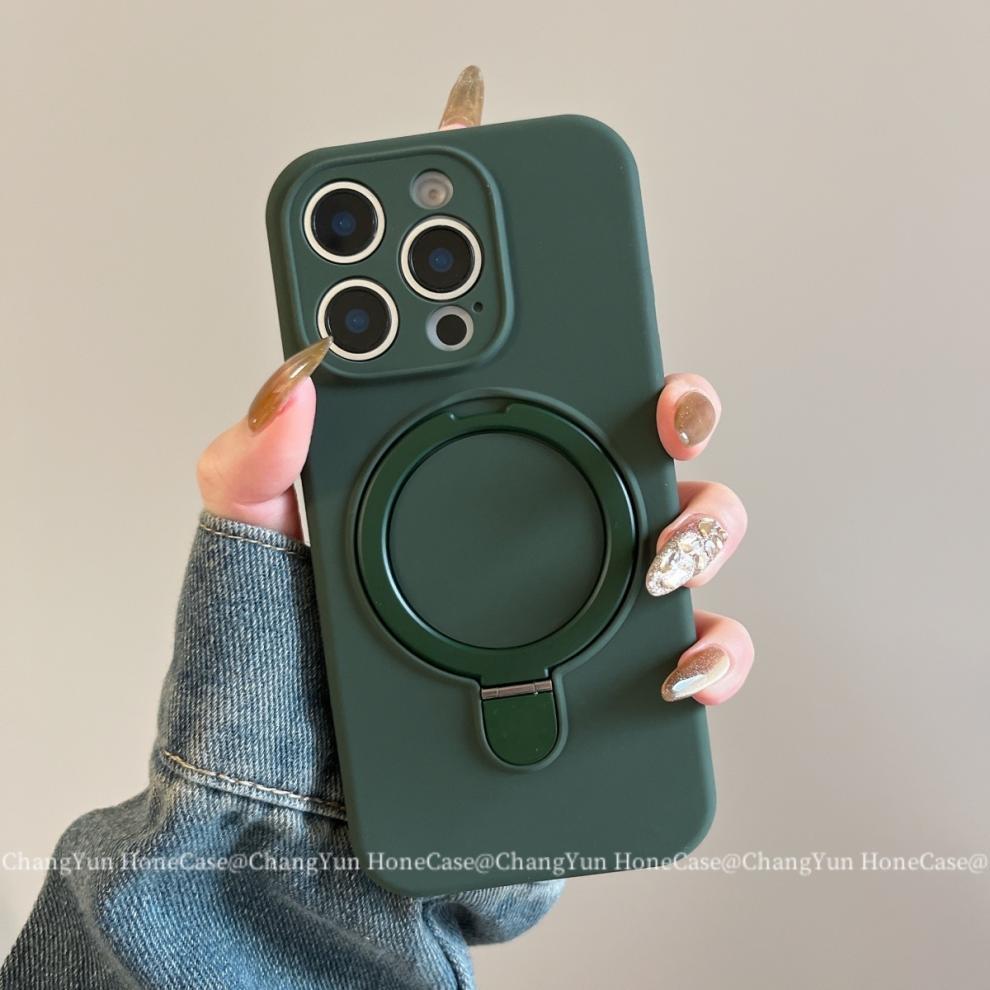 Magnetic Silicone Phone Case For Iphone 15 Pro 14 13 Shockproof_voghion.com