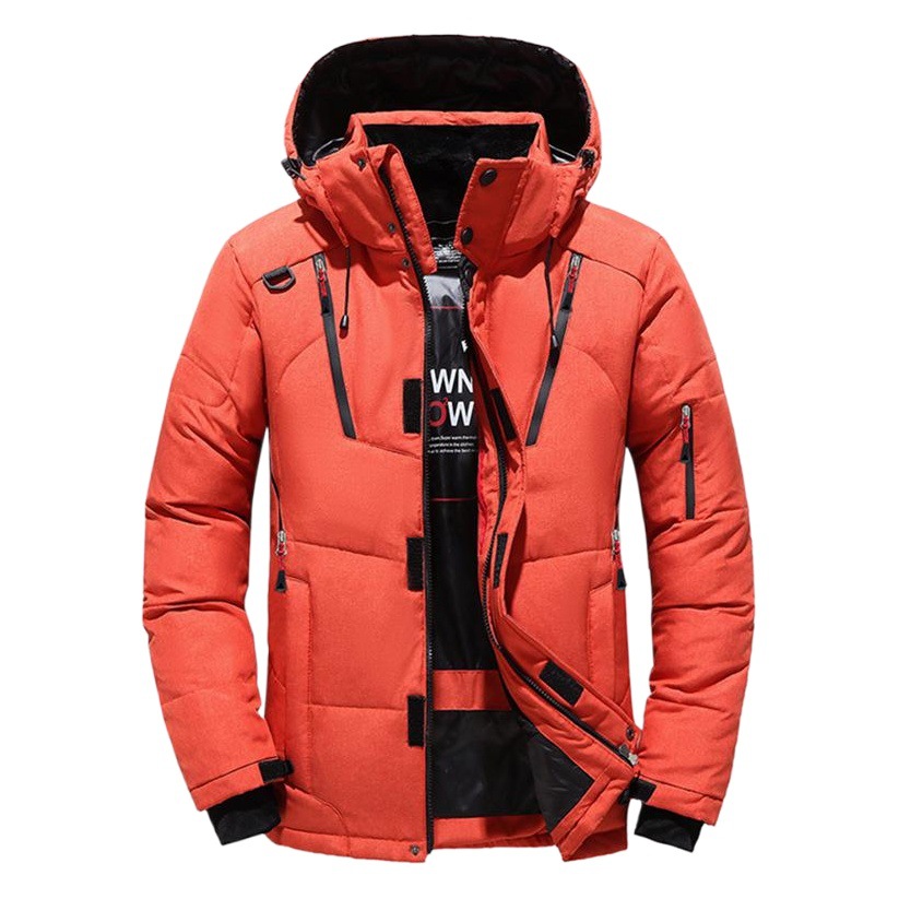 Chaqueta de algodón para hombre, estilo transfronterizo, chaqueta deportiva de longitud media para exteriores, con capucha, a la moda, gruesa, cálida, juvenil, talla grande