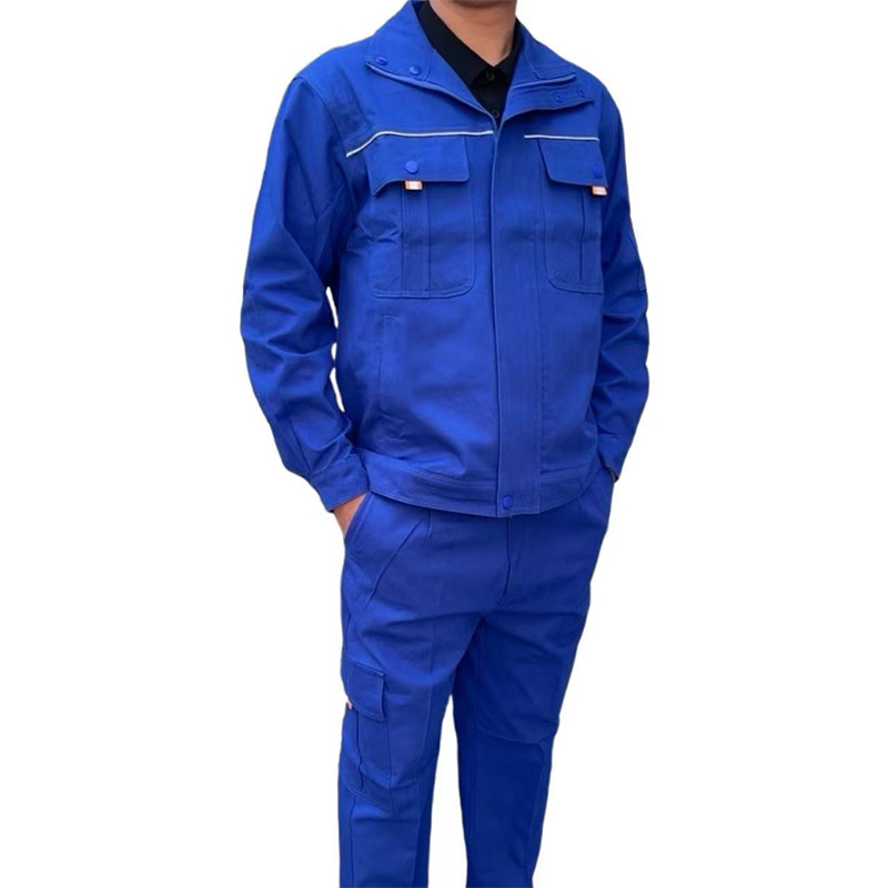 全纯棉加厚工作服电焊套装防烫春秋裤子上衣汽修车间长袖耐磨劳保|undefined
