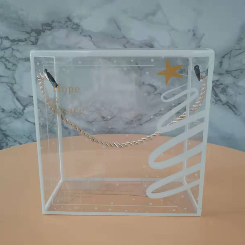 Caja de embalaje de pvc, embalaje transparente para mascotas, caja plegable de plástico con impresión en color, caja esmerilada de pp, logotipo de impresión cuadrado, eléctrico caliente