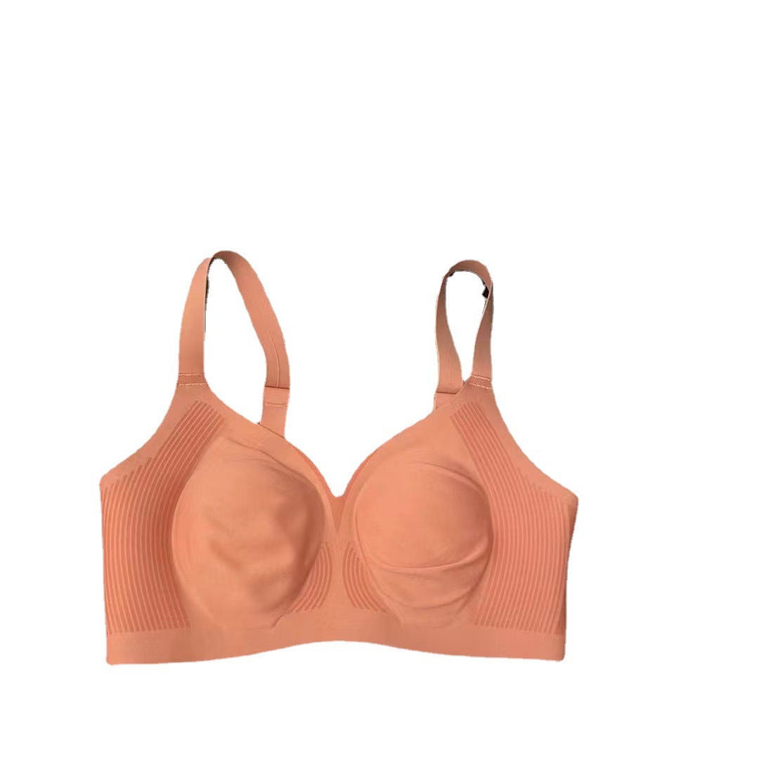 Seamless Thin Liquid Cloud lifting underwear Orejas de conejo de mujer pecho grande pequeño sujetador inalámbrico cómodo anti-flacidez