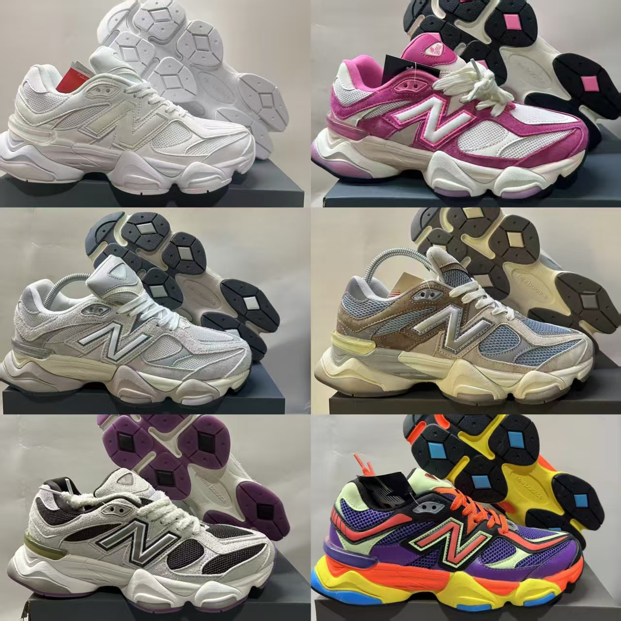 Putian Shoes Foreign Trade Nb9060 Dad Shoes Men's and Women's Sports Shoes Mesh Running Shoes Versatile Dad Shoes