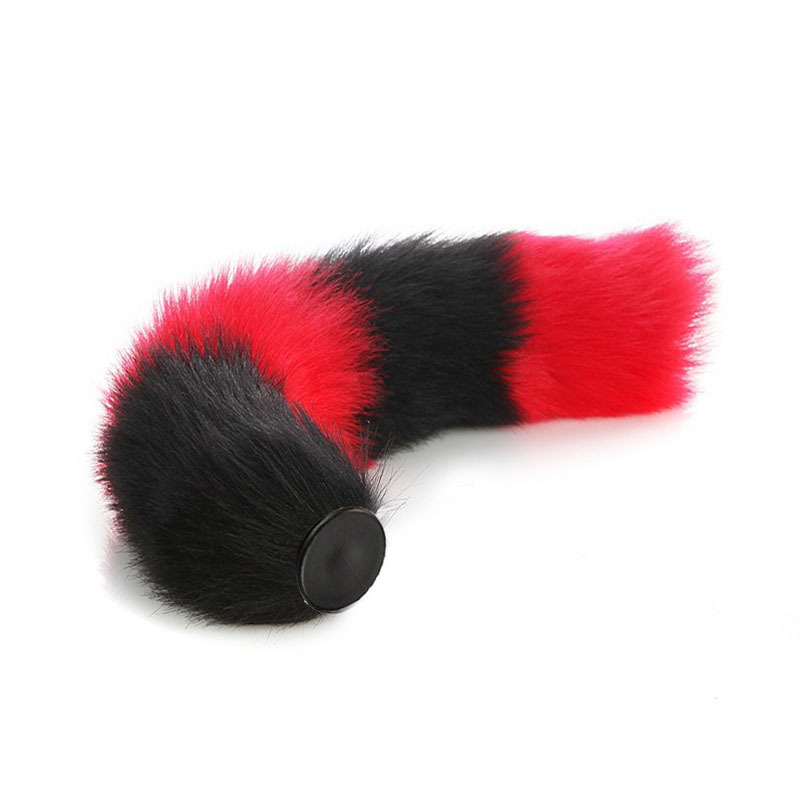 Sexy reemplazable Fox cola de silicona vibración anal plug back corte masturbación SM suministros para adultos entrega al por mayor