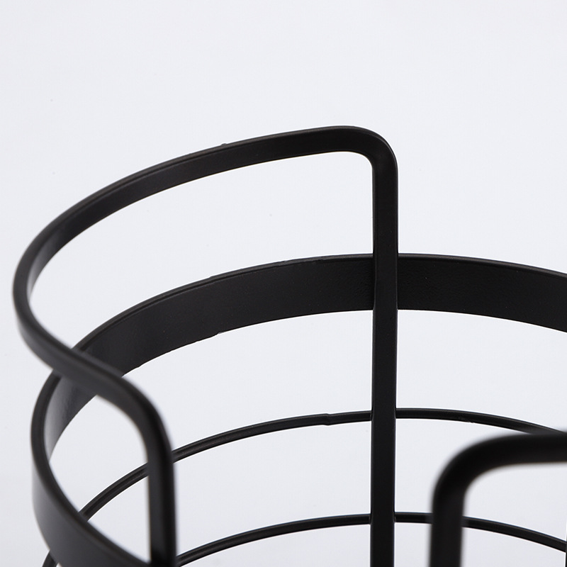 簡約圓形不鏽鋼筷子筒 鐵藝刀叉餐具瀝水架子 家用廚房收納置物架