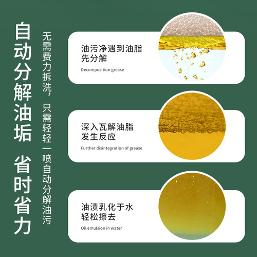 Kitchen Powerful Oil Cleaner Household Range Hood Cleaner Oil Remover Powerful Cleaning Oil Cleaner Wholesale
