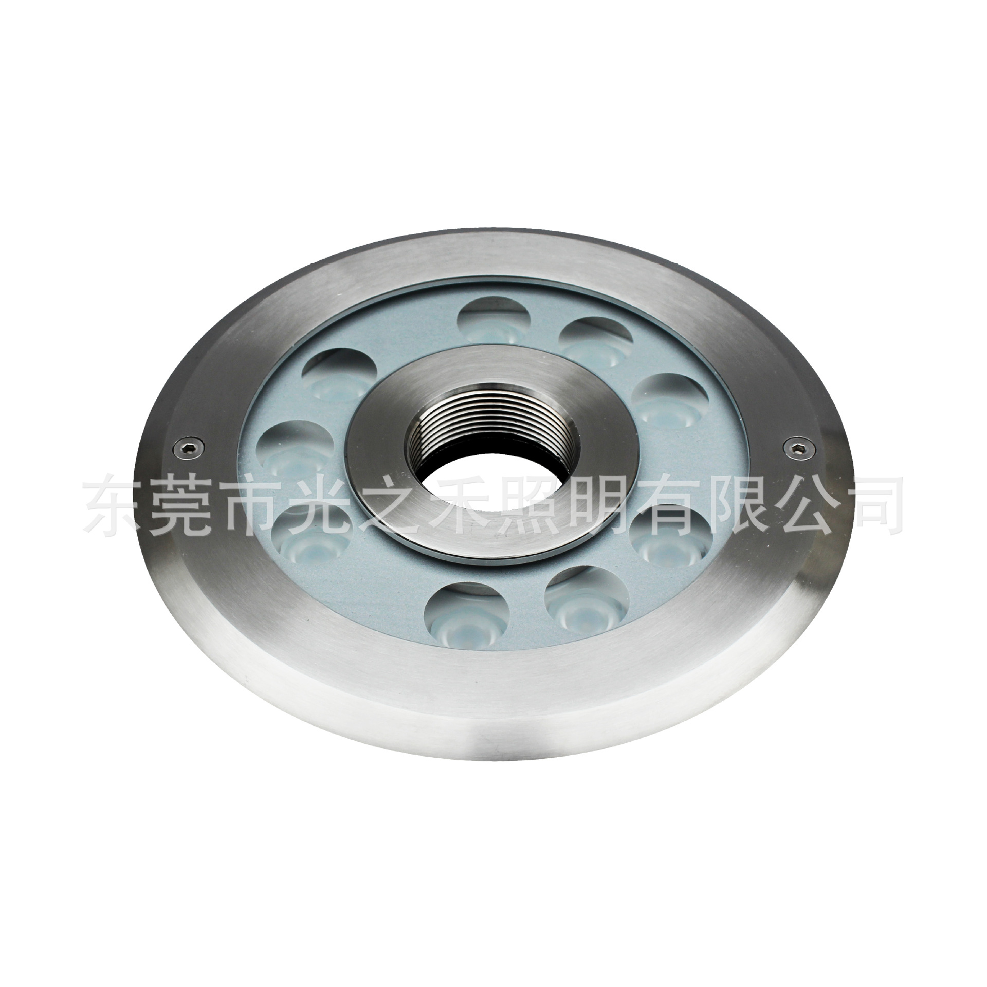 316 不锈钢一体成型水下喷泉灯 IP68 高功率防水 景观亮化射灯