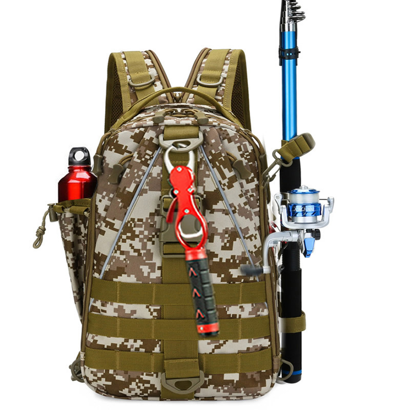 Bolsa de pesca multifuncional impermeable al aire libre, bolsa de caña de pesca, bolsa de caña de pesca, bolsa de caña de inserción, bolsa de cintura image 7