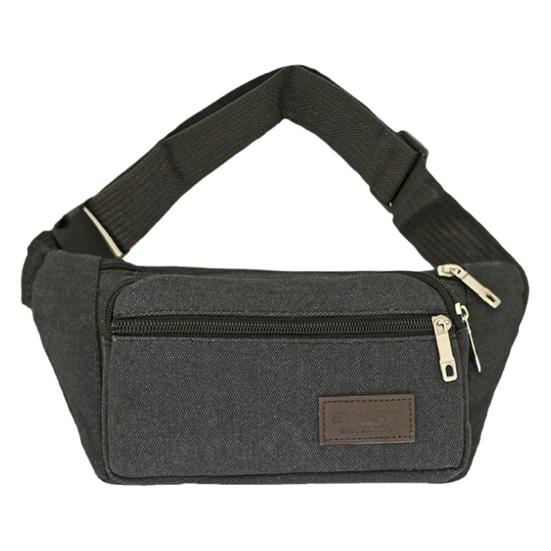 Riñonera de lona multiusos – Con bolsillo para móvil – Unisex y resistente