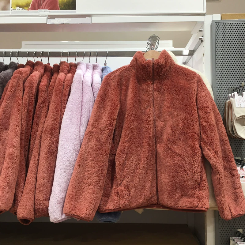 Демисезонная бархатная коралловая кардиган, утепляющая куртка