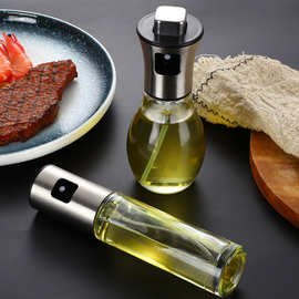 喷油瓶玻璃家用厨房空气炸锅橄榄油定量控油轻食减脂按压式喷雾瓶