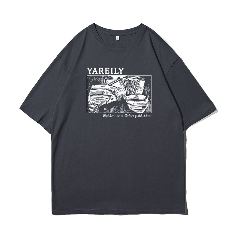 2024 Summer New Fashion Brand Design Sense Casual Printing Loose Versatile Pure Cotton Short sleeved T-shirt for Men_voghion.com