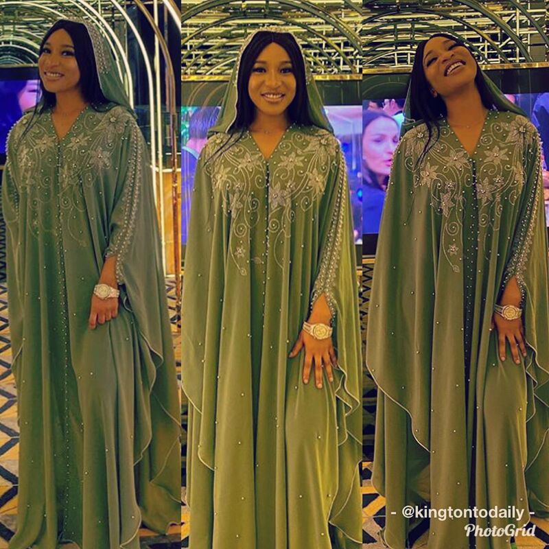 Cross-Border Aliexpress African European and American Dress Robe Pearl Chiffon Hot Diamond Cannon Beads Source Ready Stock + Inner Skirt