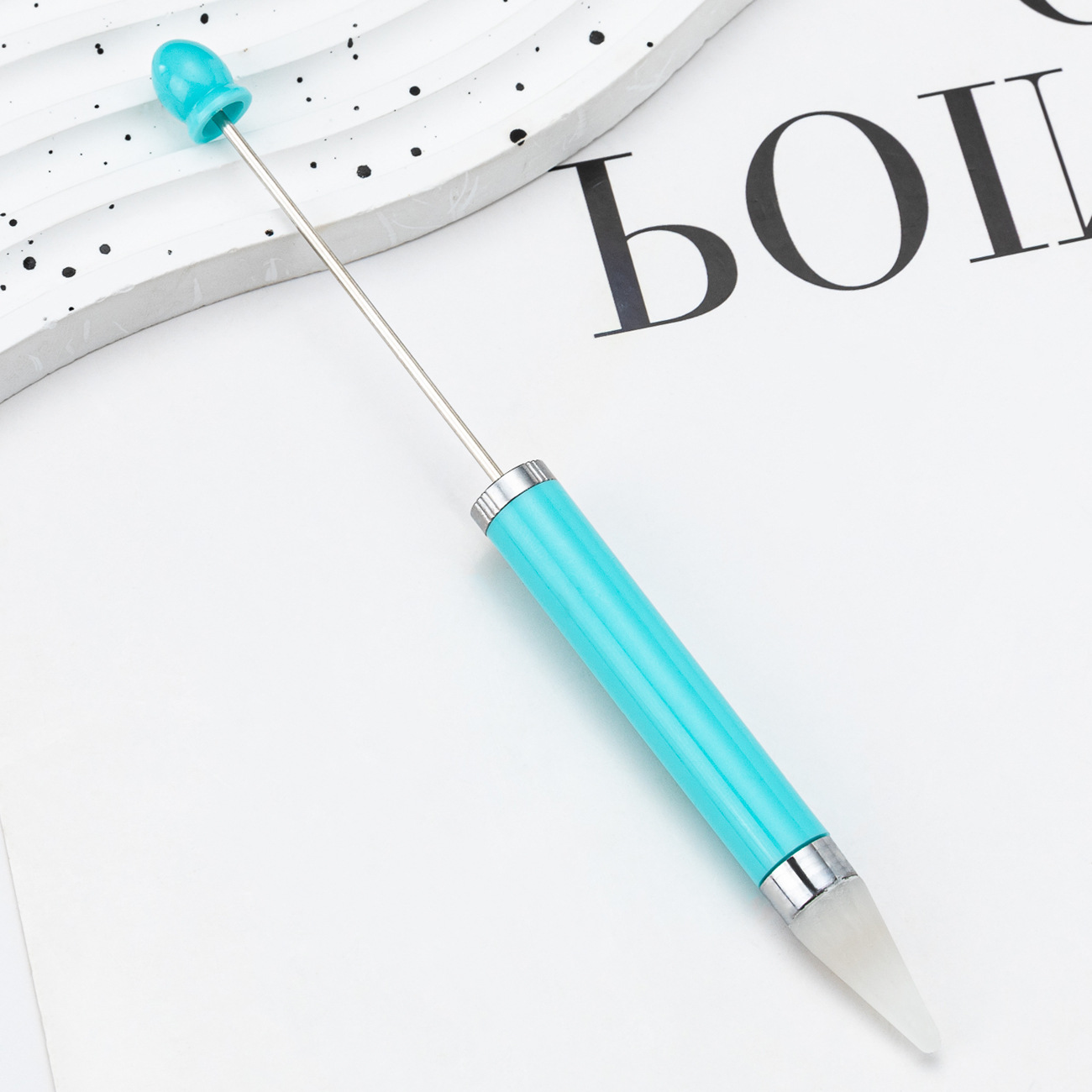 Nuevo DIY nail point taladro bolígrafo de cuentas de succión de taladro de flores de taladro de herramientas de uñas de doble propósito con cera de taladro de punto