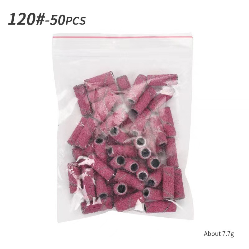 Anillo de arena de manicura pequeño rodamiento mini con anillo de arena de 3 mm anillo de arena de cabeza de pulido 50pcs / pack