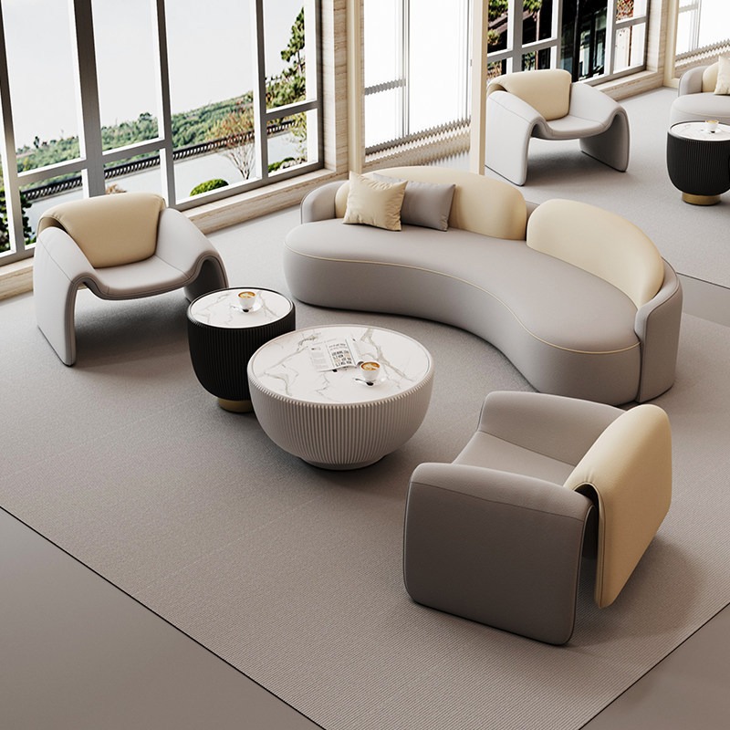 sofá de aire crema sala de estar tipo pequeño hogar salón de belleza de alojamiento residencial tienda de ropa sala de estar recepción oficina mesa de té combinación