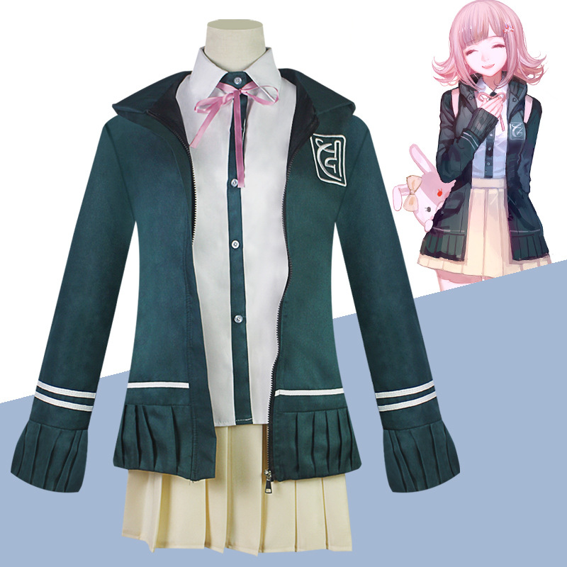 Bullet on Breaking 2 Seven Seas and Thousand Autumn cosplay Costume Women's Green jk Uniform School Uniform Animation Costume